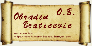 Obradin Bratičević vizit kartica